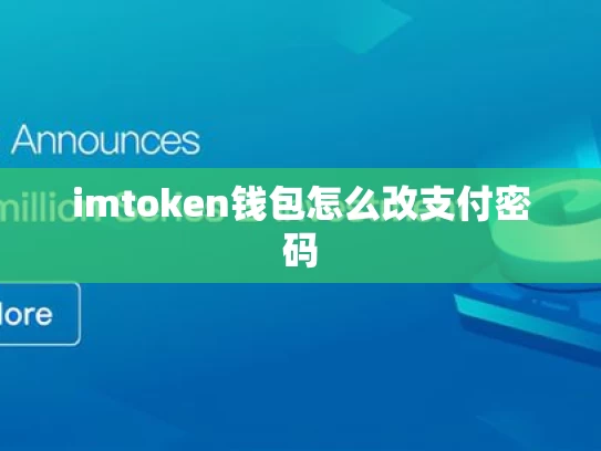 imtoken钱包怎么改支付密码
