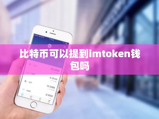 比特币可以提到imtoken钱包吗
