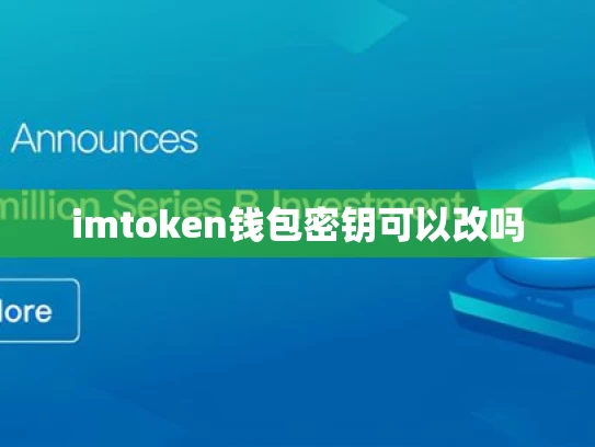 imtoken钱包密钥可以改吗