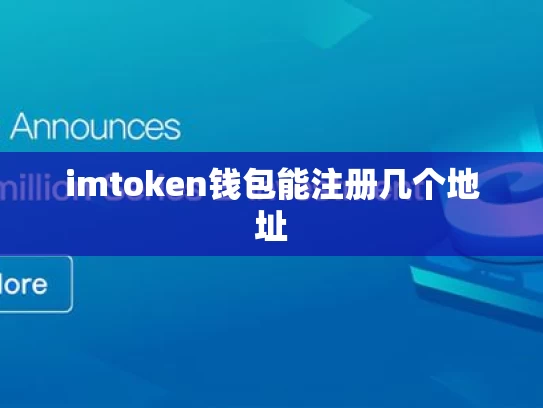 imtoken钱包能注册几个地址