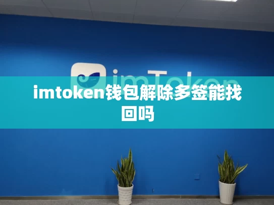 imtoken钱包解除多签能找回吗