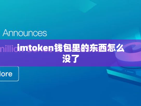 imtoken钱包里的东西怎么没了